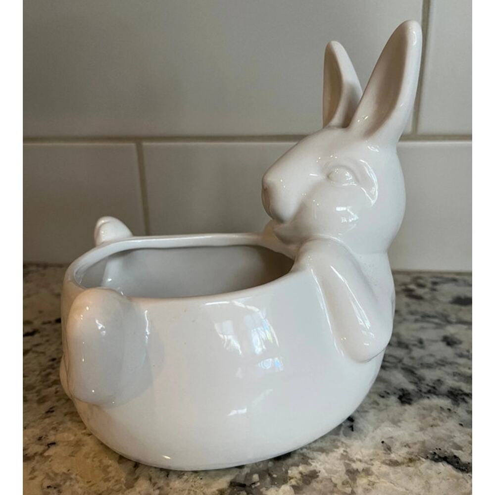 Ceramic Easter Bunny Candy Dish by Crescent Enterprise